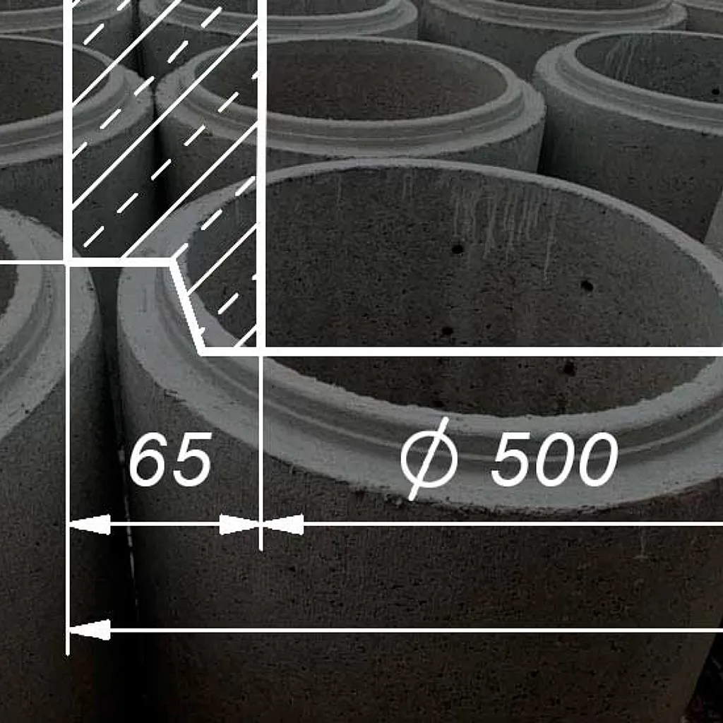 TUB DIN BETON – 65 MM / D: 500 – 700 MM