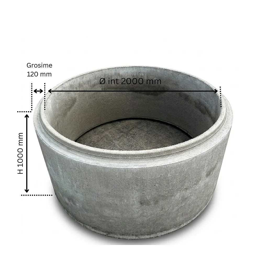 TUB  D 2000/ G 120/ H 1000 MM