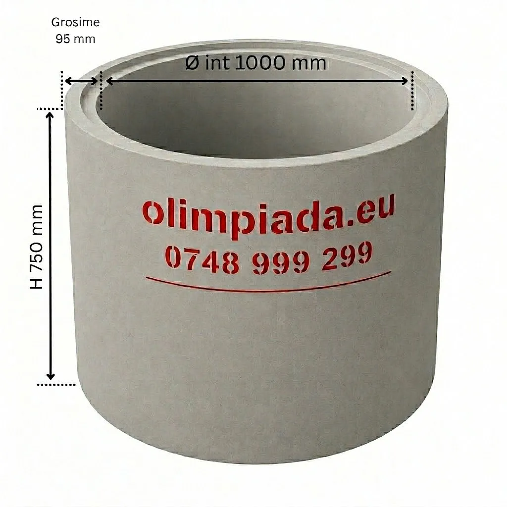 TUB  D 1000/ G 95/ H 750 MM - TRAFIC MEDIU