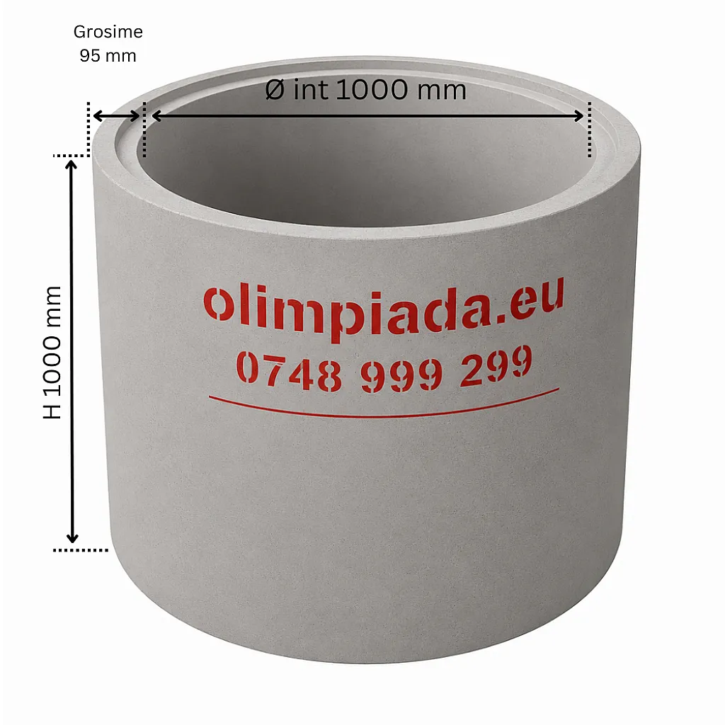 TUB  D 1000/ G 95/ H 1000 MM - TRAFIC MEDIU